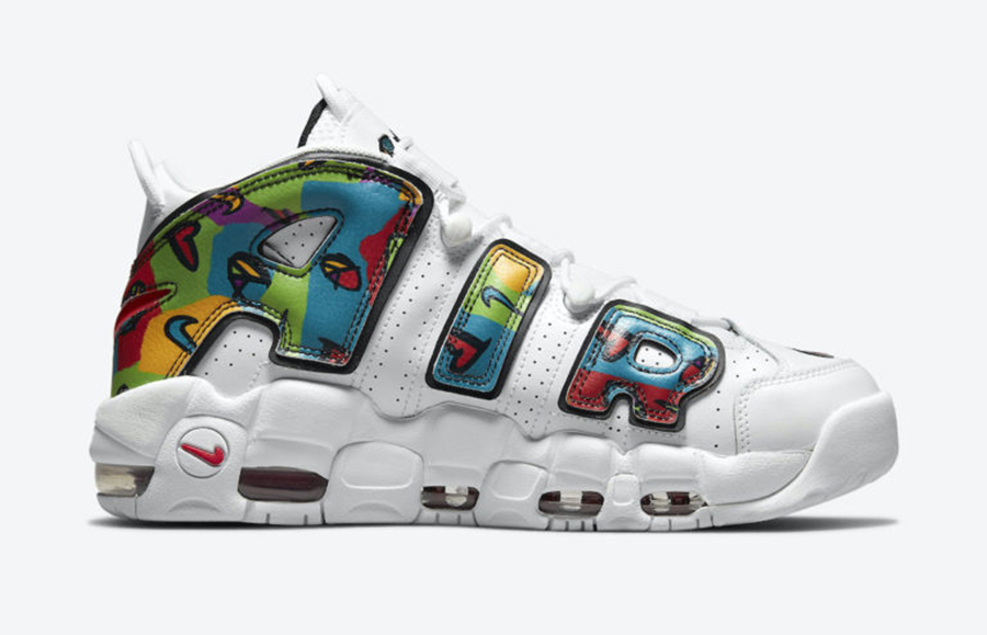 Nike,Air More Uptempo,Peace, L  多彩图形印花！Air More Uptempo 全新配色曝光！