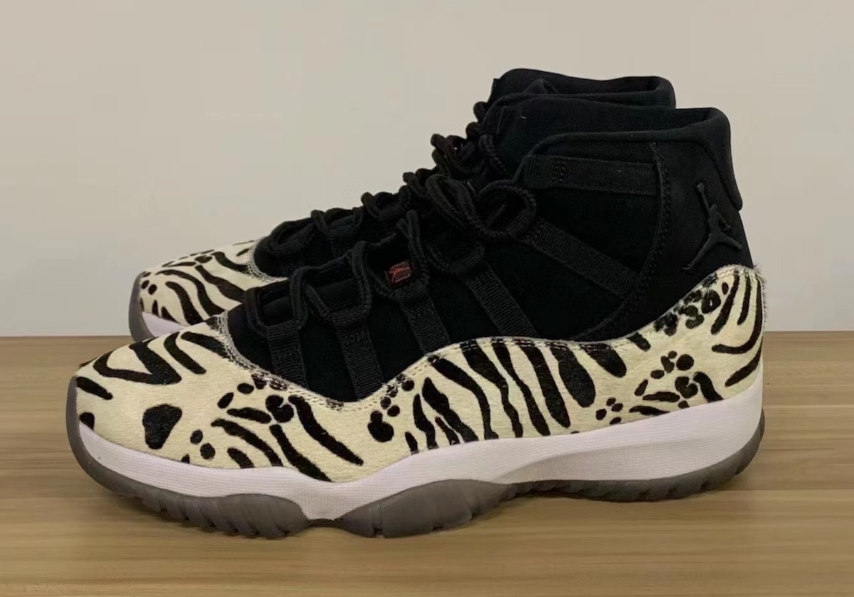 AJ11,Air Jordan 11,AR0715-010  白斑马配色？！全新狂野风 AJ11 实物首次曝光！