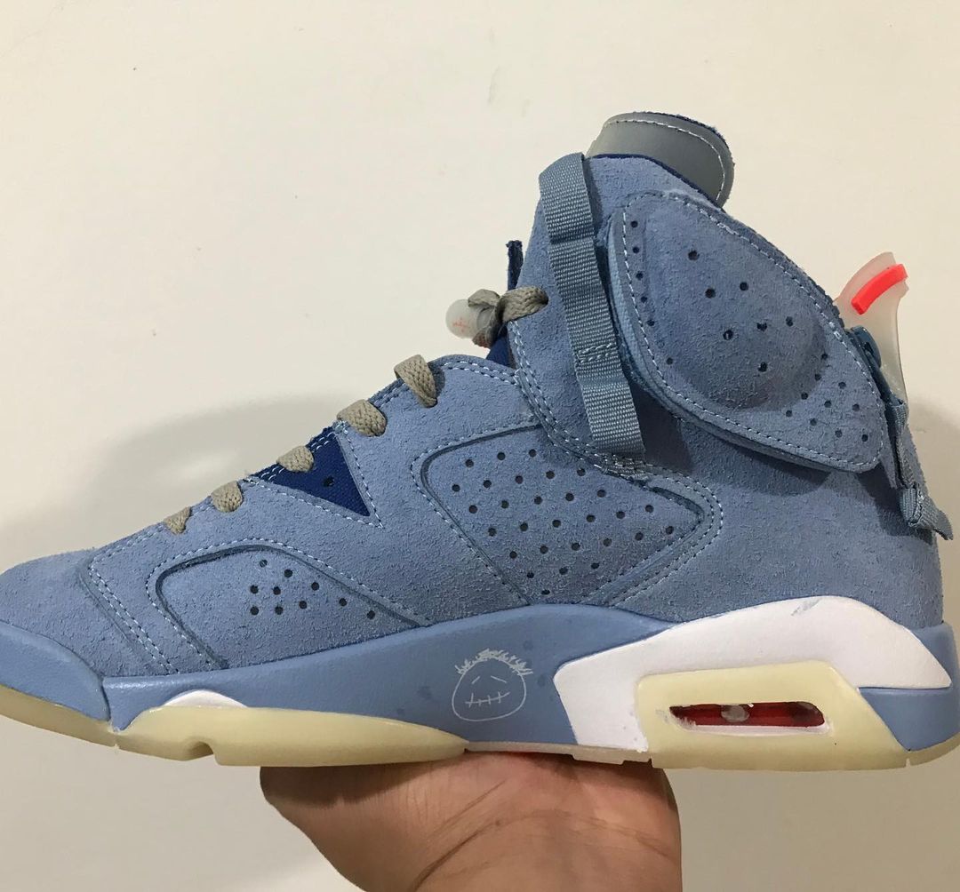 Travis Scott,AJ6,Air Jordan 6  「双兜版」TS x AJ6 全新实物曝光！快发售了？！