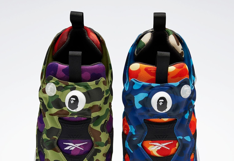 BAPE,Reebok,Instapump Fury,Clu  鞋圈黑马又发力！一口气出两双！全新「BAPE 联名鞋」官图曝光！