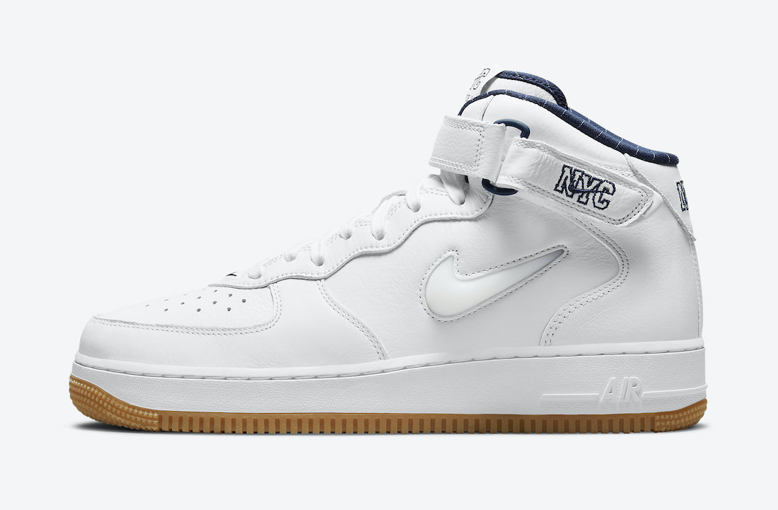 Nike,Air Force 1 Mid,NYC,DH562  致敬纽约洋基队！全新配色 Air Force 1 Mid 官图曝光！