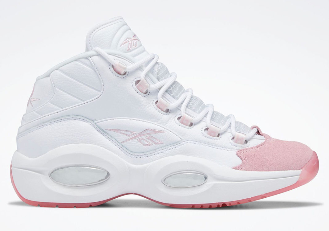 Reebok,Question Mid,Pink Toe,G  罕见粉色装扮！全新 Reebok Question Mid 官图曝光！