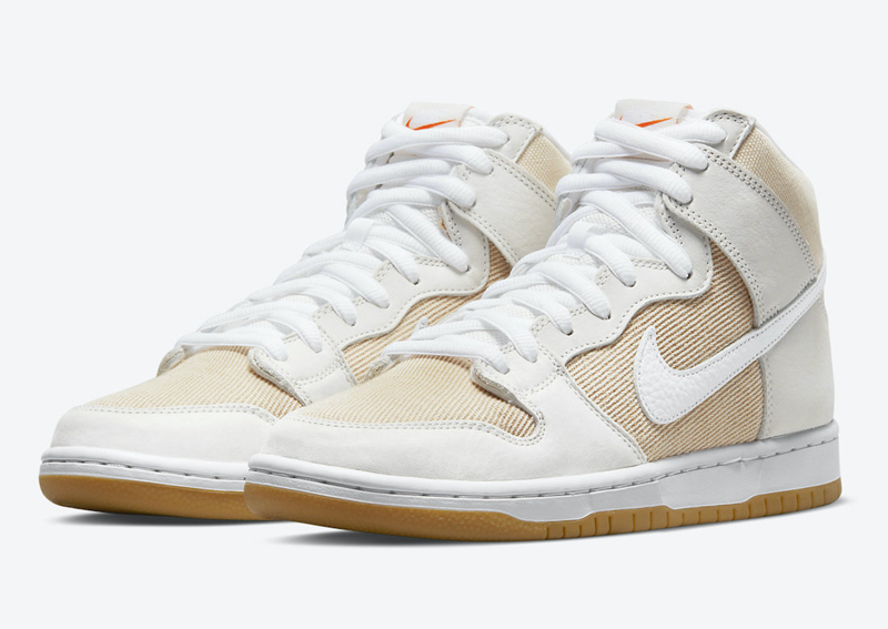 Nike,SB Dunk High,Unbleached P  复古亚麻质感！全新配色 SB Dunk Hi 官图曝光！