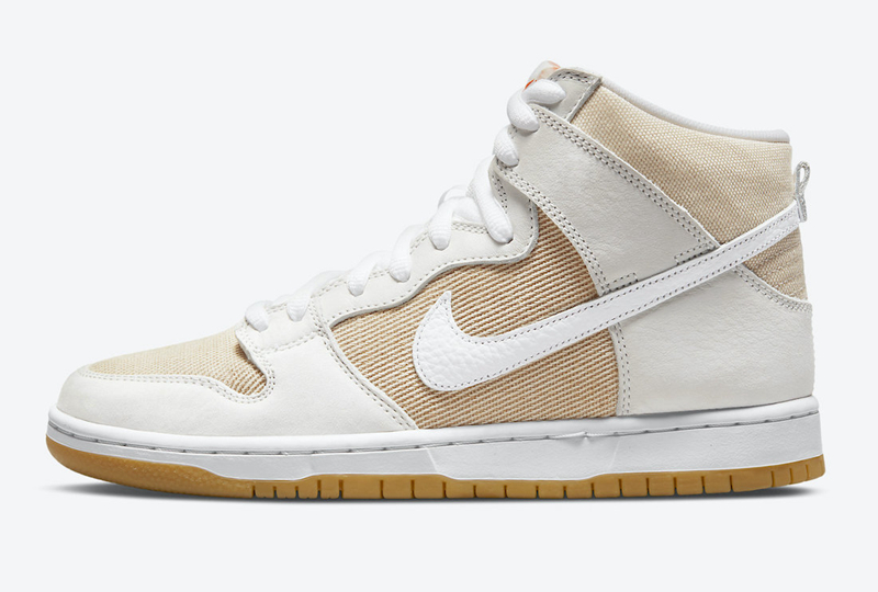 Nike,SB Dunk High,Unbleached P  复古亚麻质感！全新配色 SB Dunk Hi 官图曝光！