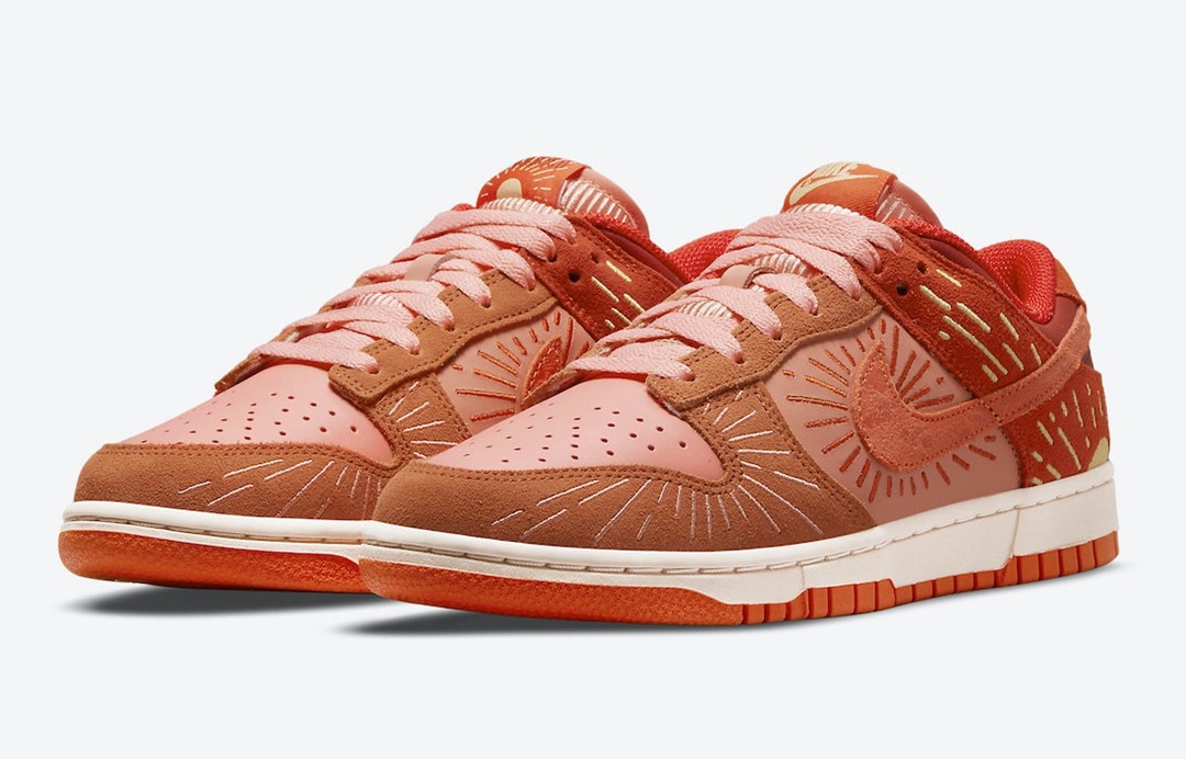 Nike,Dunk Low,NH,Winter Solsti  大红装扮 + 精致刺绣！「冬至」Dunk 首次曝光！