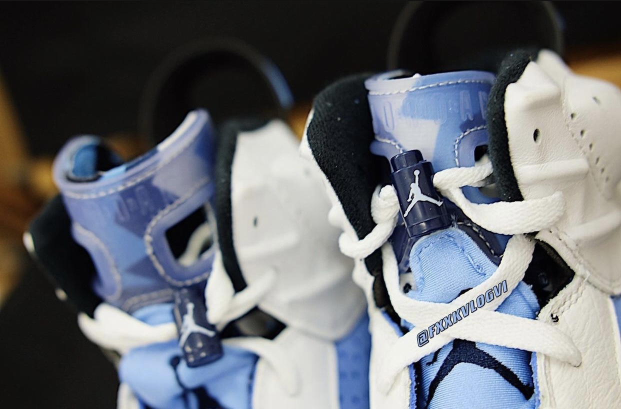 Air Jordan 6,UNC,AJ6,CT8529-41  看完上脚图心动吗？北卡 Air Jordan 6 即将发售！