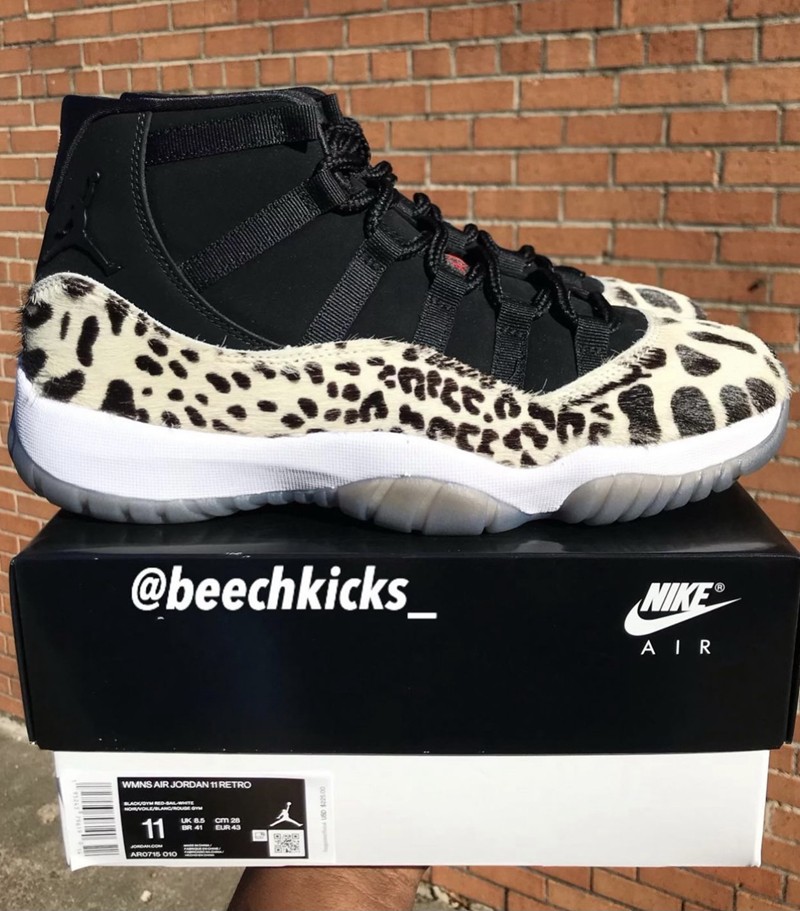 Air Jordan 11 WMNS,Animal Inst  造型太狂野！全新「兽纹」AJ11 最新实物曝光！