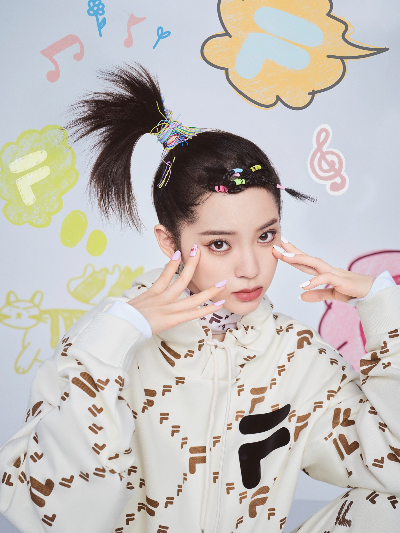 FILA FUSION,发售,明星,欧阳娜娜  终于来了！欧阳娜娜全新代言官宣！同款球鞋、服饰刚刚上架！