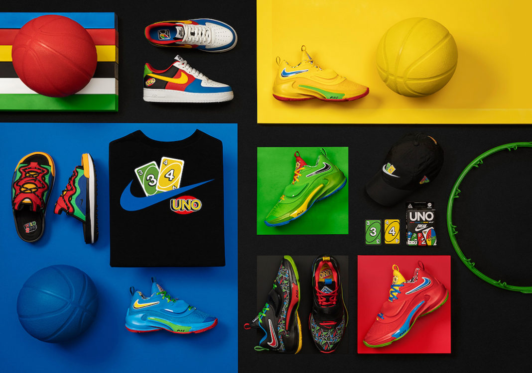 Nike,UNO,Zoom Freak 3  字母哥亲晒！UNO x Nike 联名系列首次曝光！