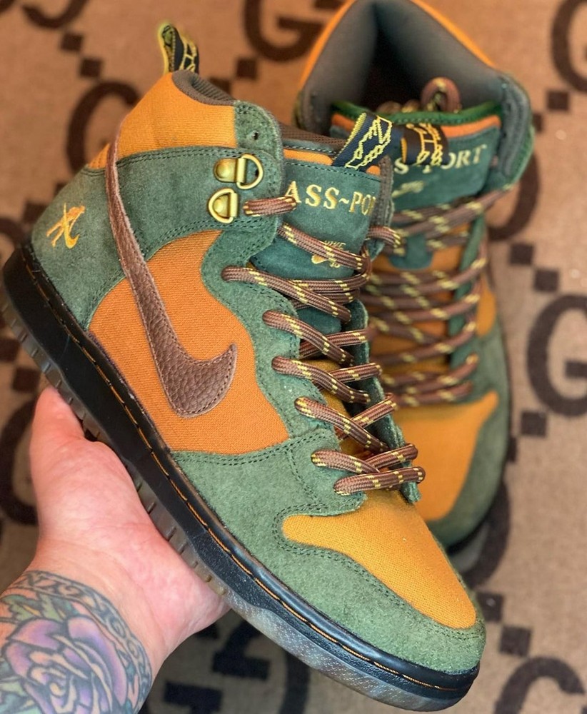 Pass~Port,Nike,SB Dunk High,Wo  割韭菜配色 ！？新联名 Nike SB Dunk Hi 实物曝光！