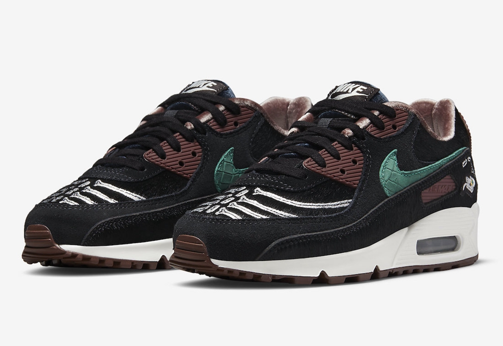 Nike,DO2154-010,Air Max 90 WMN  一年一度的亡灵节配色！全新 Air Max 90 官图曝光！