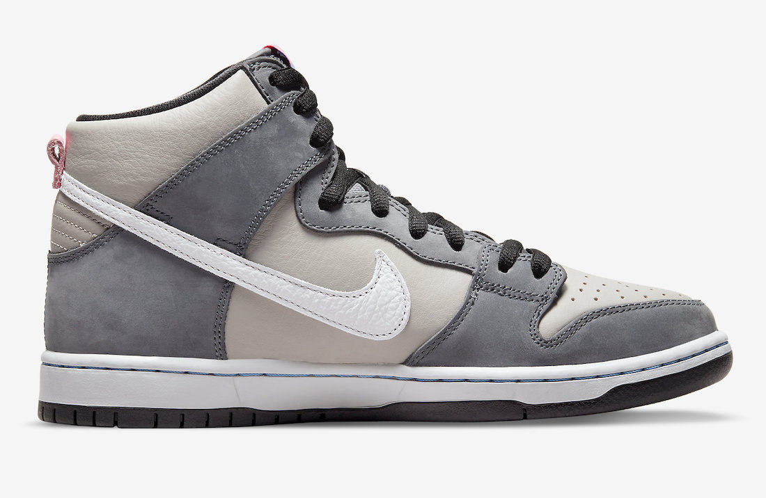 Nike,Nike,SB Dunk High,DJ9800-  质感不俗！「灰粉」Dunk Hi 骚气十足！