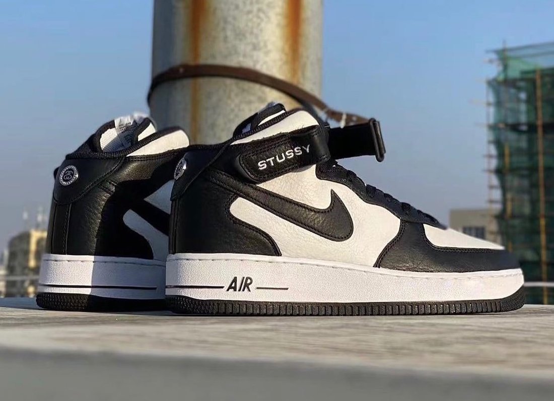 Nike, Stüssy,AF1,Air Force 1,发  熊猫 Stüssy x AF1 实物首次曝光！明年春季发售！