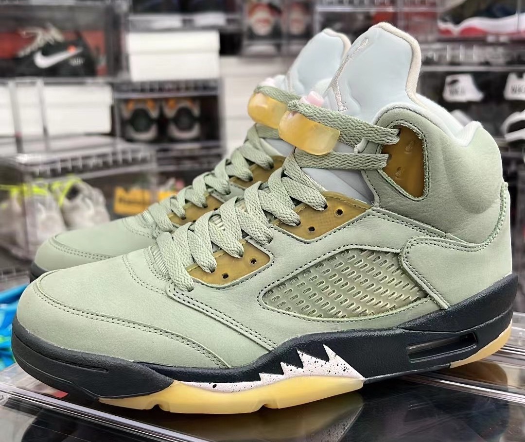 Air Jordan 5,AJ,AJ5,Jade Horiz  又延期了！「翡翠」Air Jordan 5 最新实物泄露！