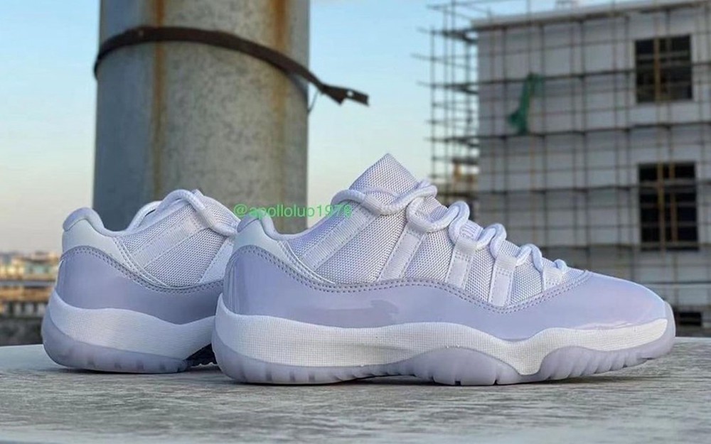 AH7860-101,AJ11 Low  清新紫罗兰装扮！全新配色 Air Jordan 11 Low 实物曝光！