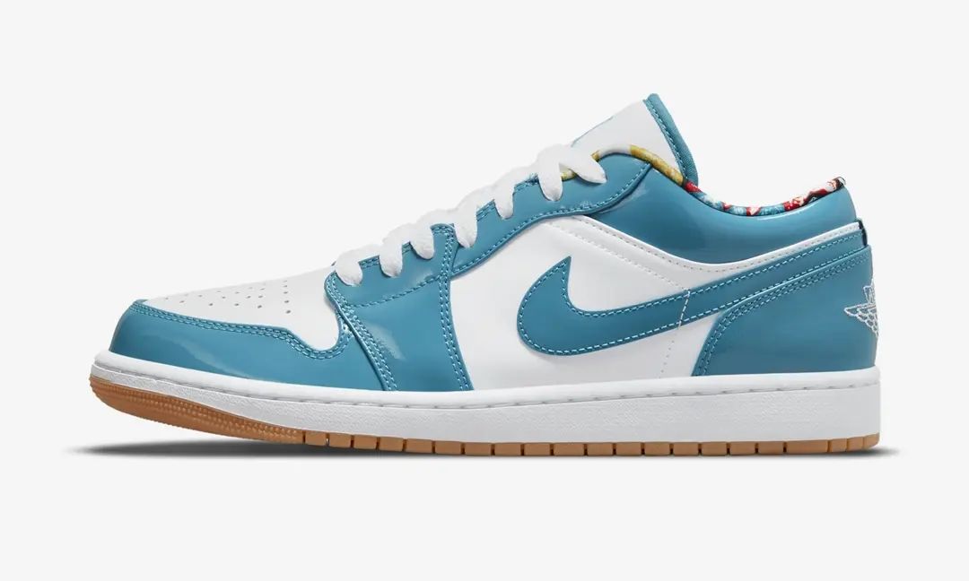 Air Jordan 1 Low,DC6991-400  升级版「北卡蓝」AJ1 Low！碎花内衬太好看！