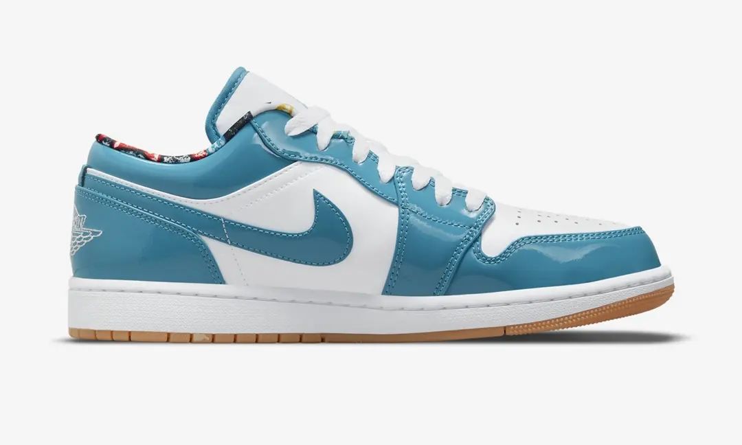 Air Jordan 1 Low,DC6991-400  升级版「北卡蓝」AJ1 Low！碎花内衬太好看！
