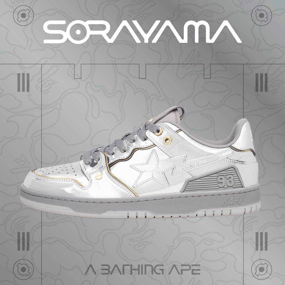 BAPE x 空山基看着就贵！招牌金属造型太科幻！ 球鞋资讯FLIGHTCLUB中文