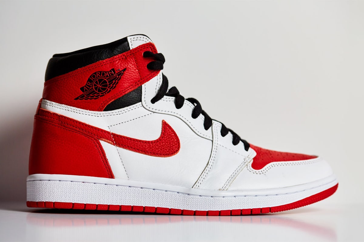 AJ,AJ1,Air Jordan 1 High OG,He  「反钩」配色风格！全新「芝加哥」AJ1 实物曝光！
