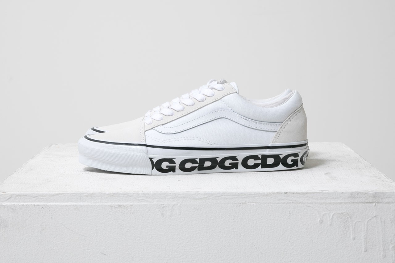 COMME des GARÇONS,CDG,Vans Old  纯白配色太百搭！CDG x Vans 全新联名曝光！