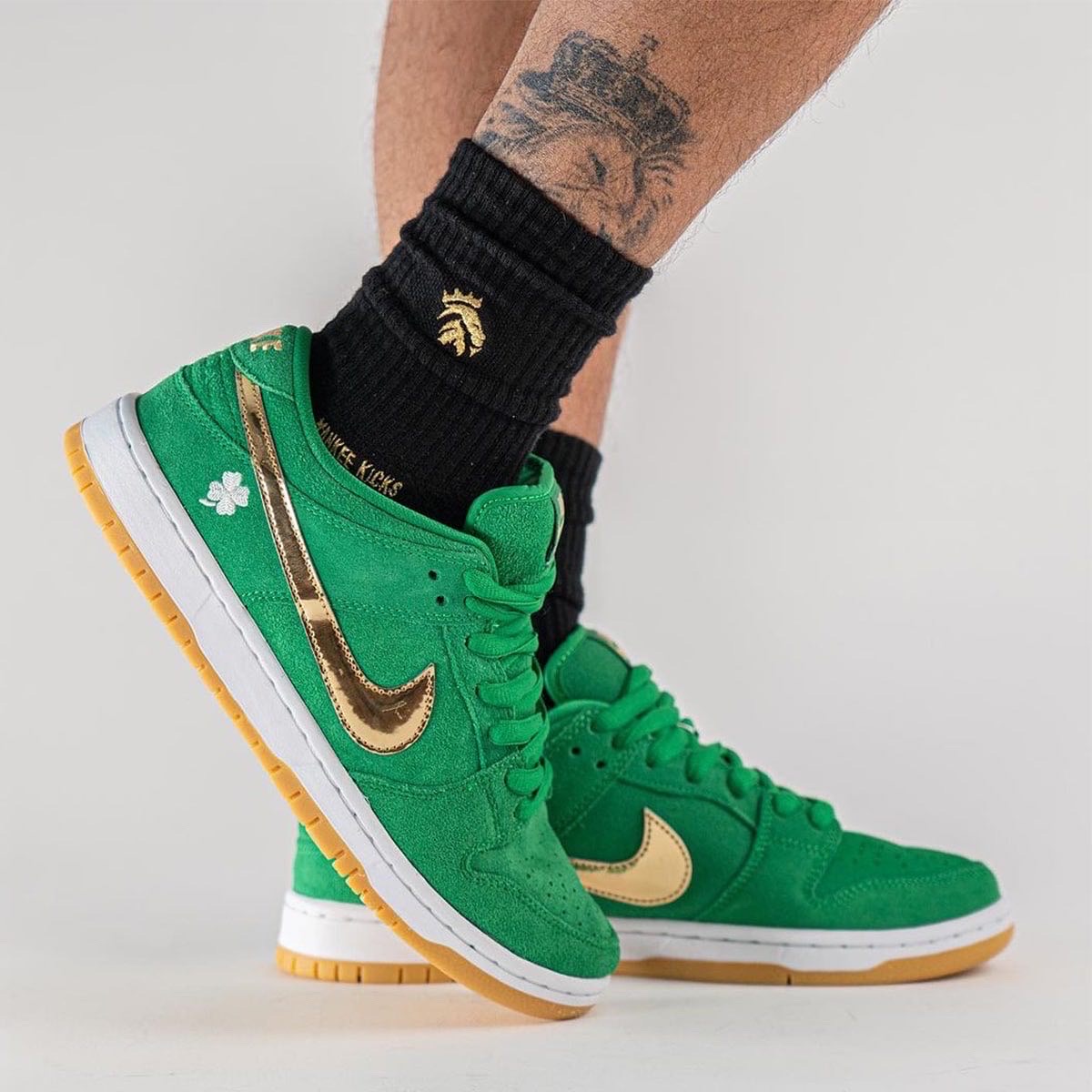Nike,Dunk SB,St. Patrick’s Day  感受节日气息！圣帕特里克节 Dunk 全新上脚图曝光！