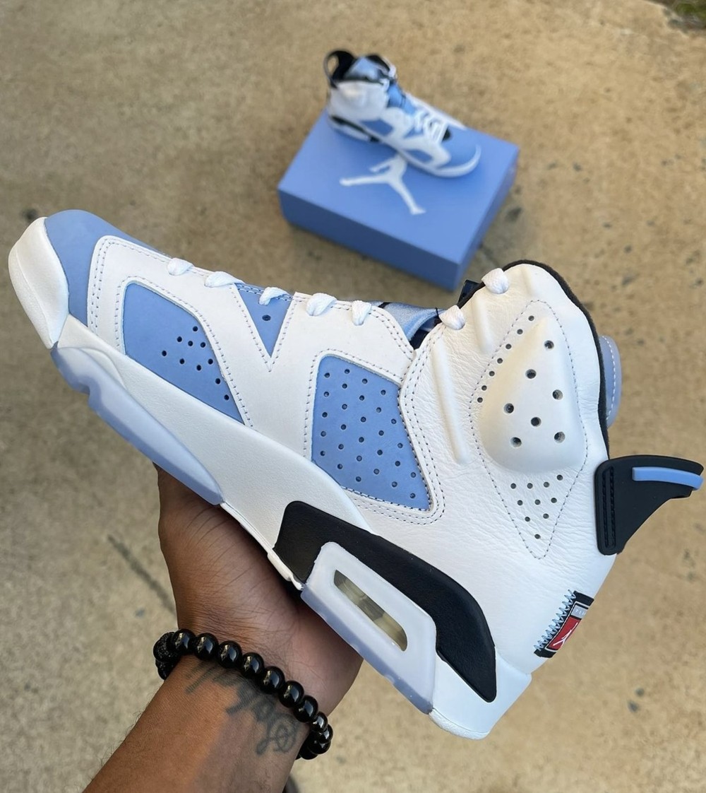 Air Jordan 6,UNC,CT8529-410  苦等半年终于要来了！北卡蓝 AJ6 最新实物曝光！