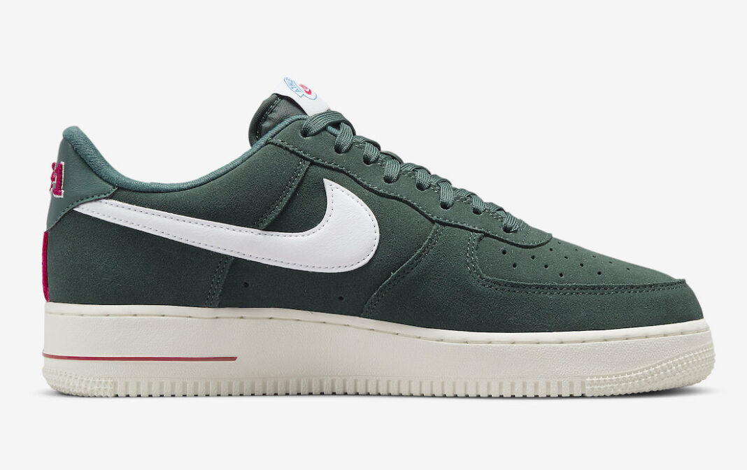 Nike,Air Force 1 Low,Athletic  麂皮鞋面 + 刺绣后跟！全新 AF1 极具质感！