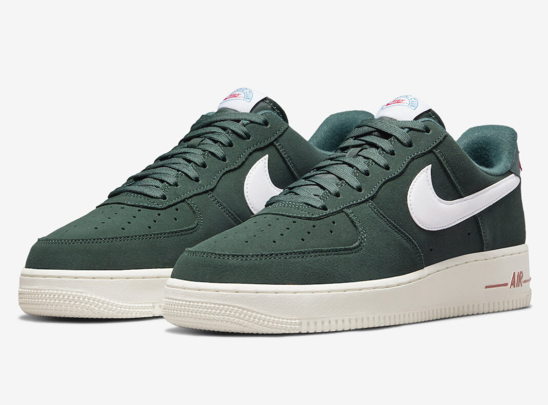 Nike,Air Force 1 Low,Athletic  麂皮鞋面 + 刺绣后跟！全新 AF1 极具质感！