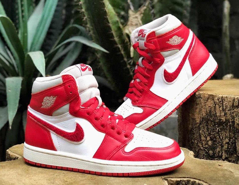 Air Jordan 1,AJ1,OG,WMNS “Chen  白红遇上新颖植绒！全新 Air Jordan 1 实物图曝光！