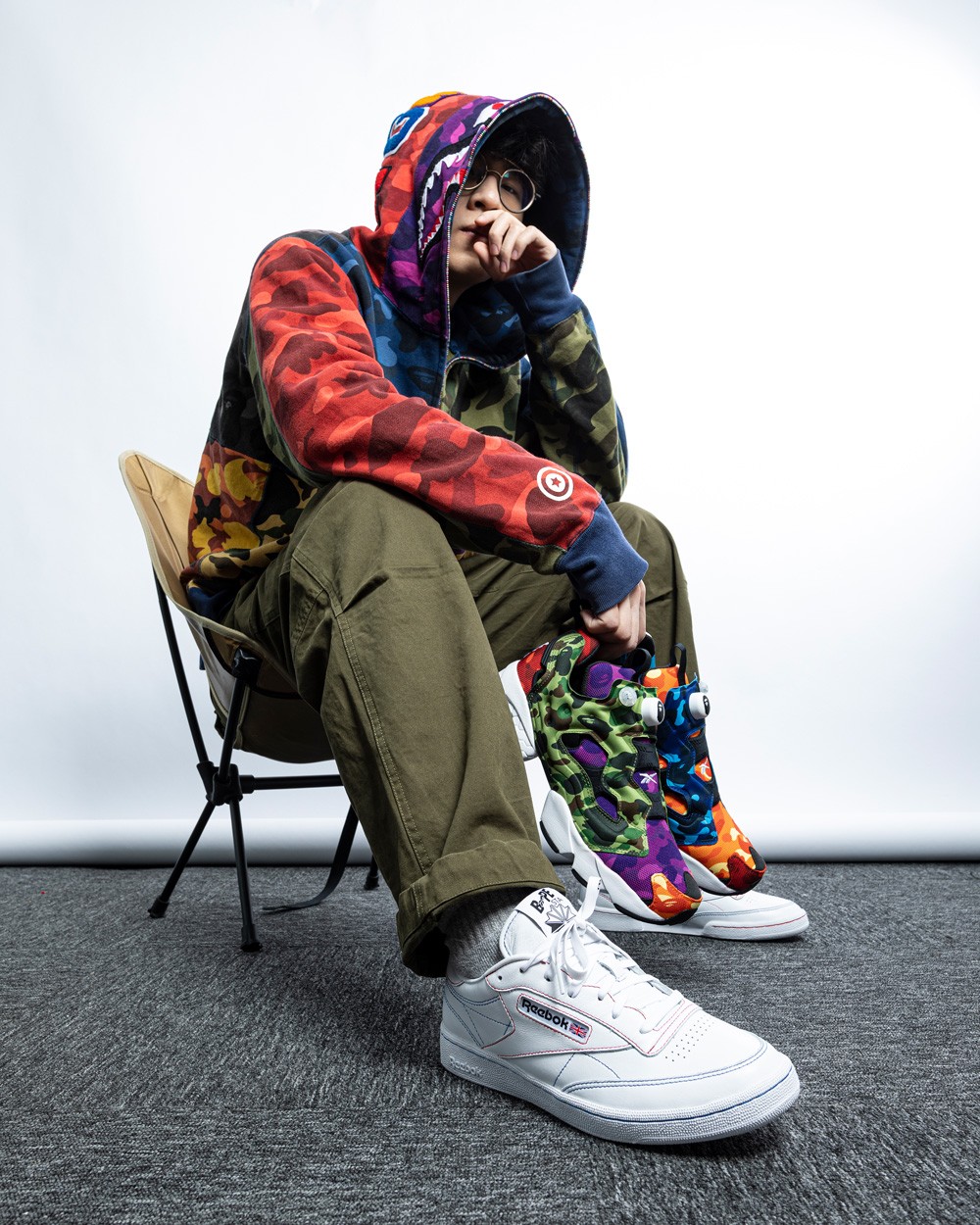 BAPE,Reebok,InstaPump Fury,Clu  次次手慢无！每双都超贵的 BAPE® 联名鞋刚刚发售！抢到赚到！