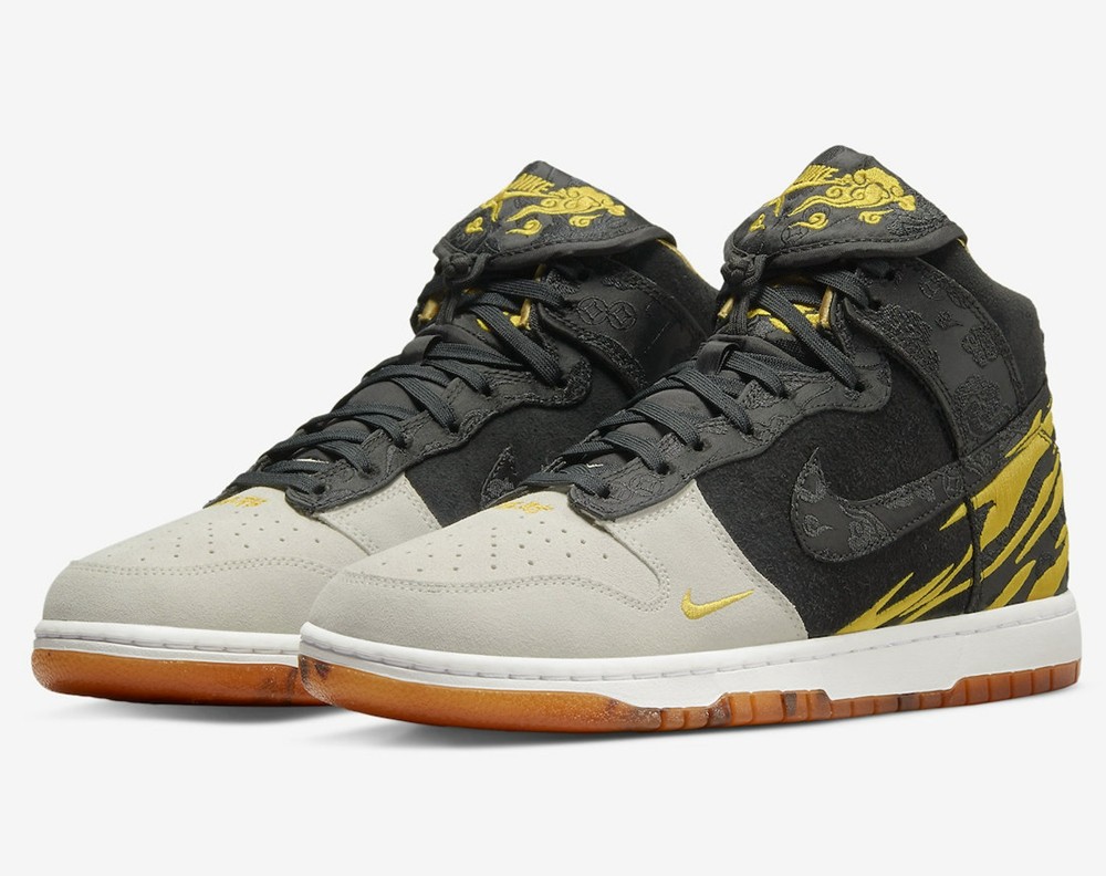 Nike,Dunk High,Year of the Tig  鞋身彩蛋多到数不清！全新虎年 Dunk Hi 官图曝光！