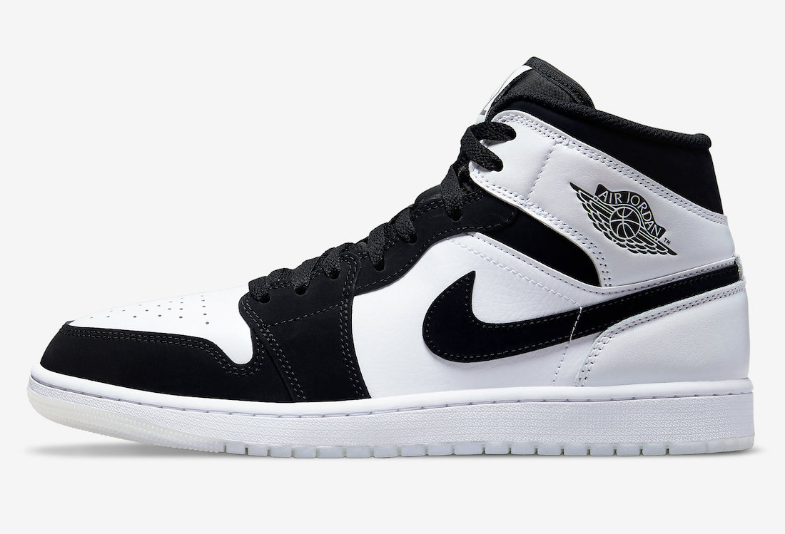 AJ, Air Jordan 1 Mid，DH6933-10  熊猫配色加持水晶外底！全新 Air Jordan 1 Mid 现已发售！