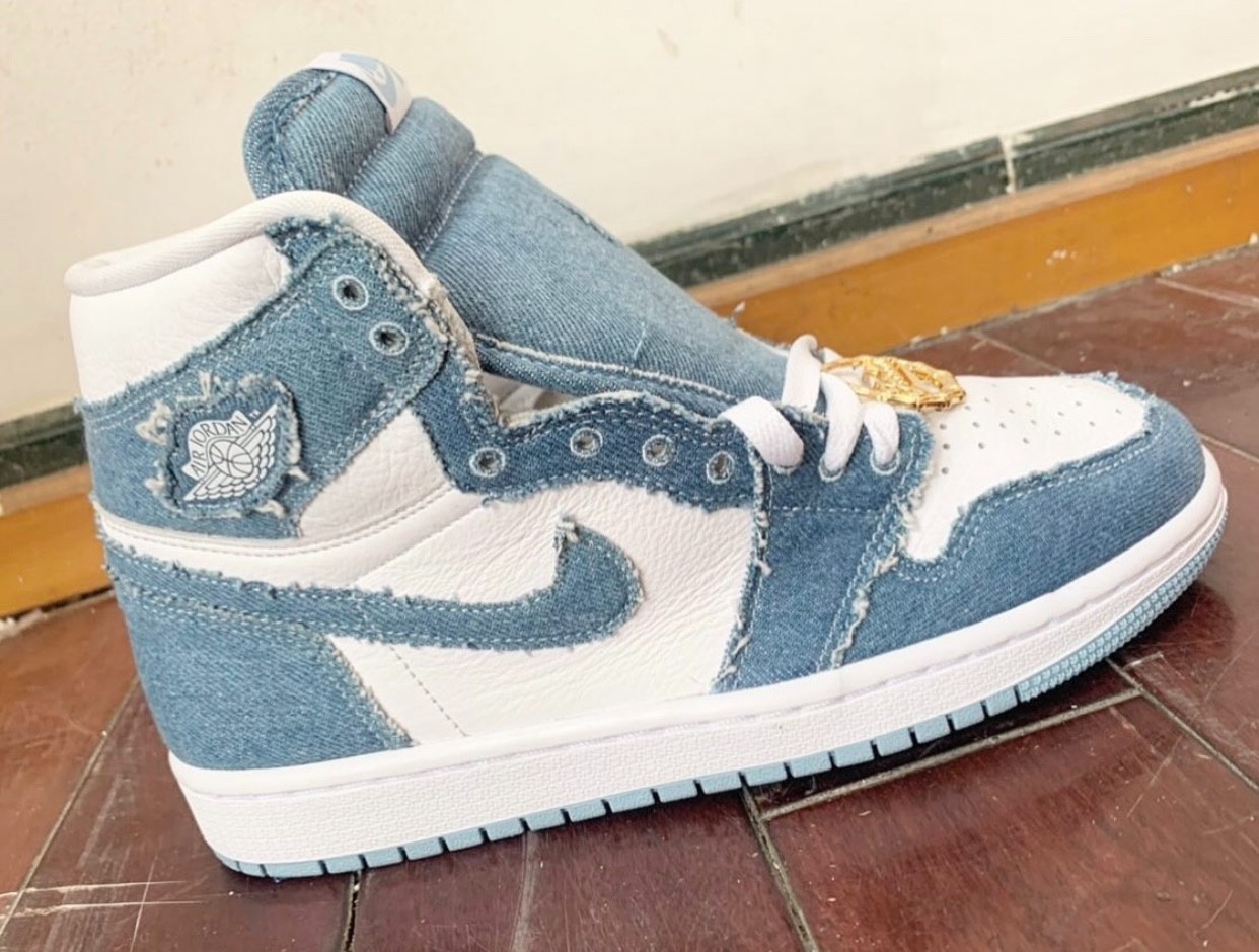 Air Jordan 1,AJ,AJ1,Denim,DM90  「丹宁」AJ1 实物终于有了！配件还挺华丽！