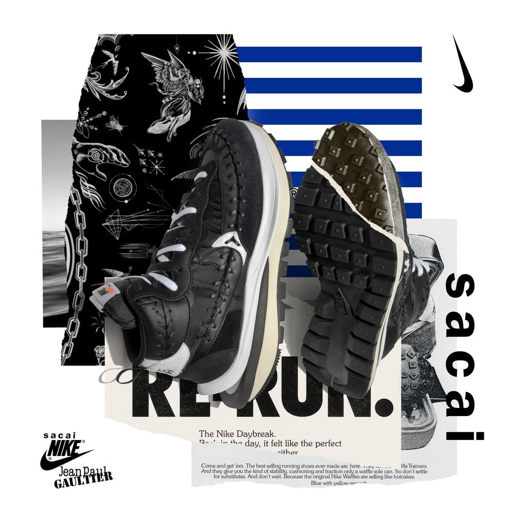 sacai,Nike,Jean-Paul Gaultier,  市价￥4000！sacai x Nike 全新「三方联名」国内登记链接曝光！