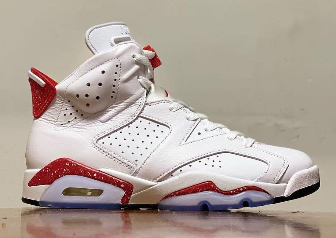 Air Jordan 6,AJ6,Red Oreo  六月必入球鞋 +1！「白红奥利奥」AJ6 完整实物曝光！