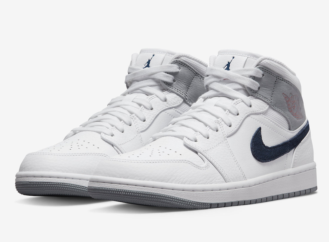 AJ,Air Jordan 1 Mid,Paris,DR80  月底又有新惊喜！「巴黎」Air Jordan 1 发售临近！