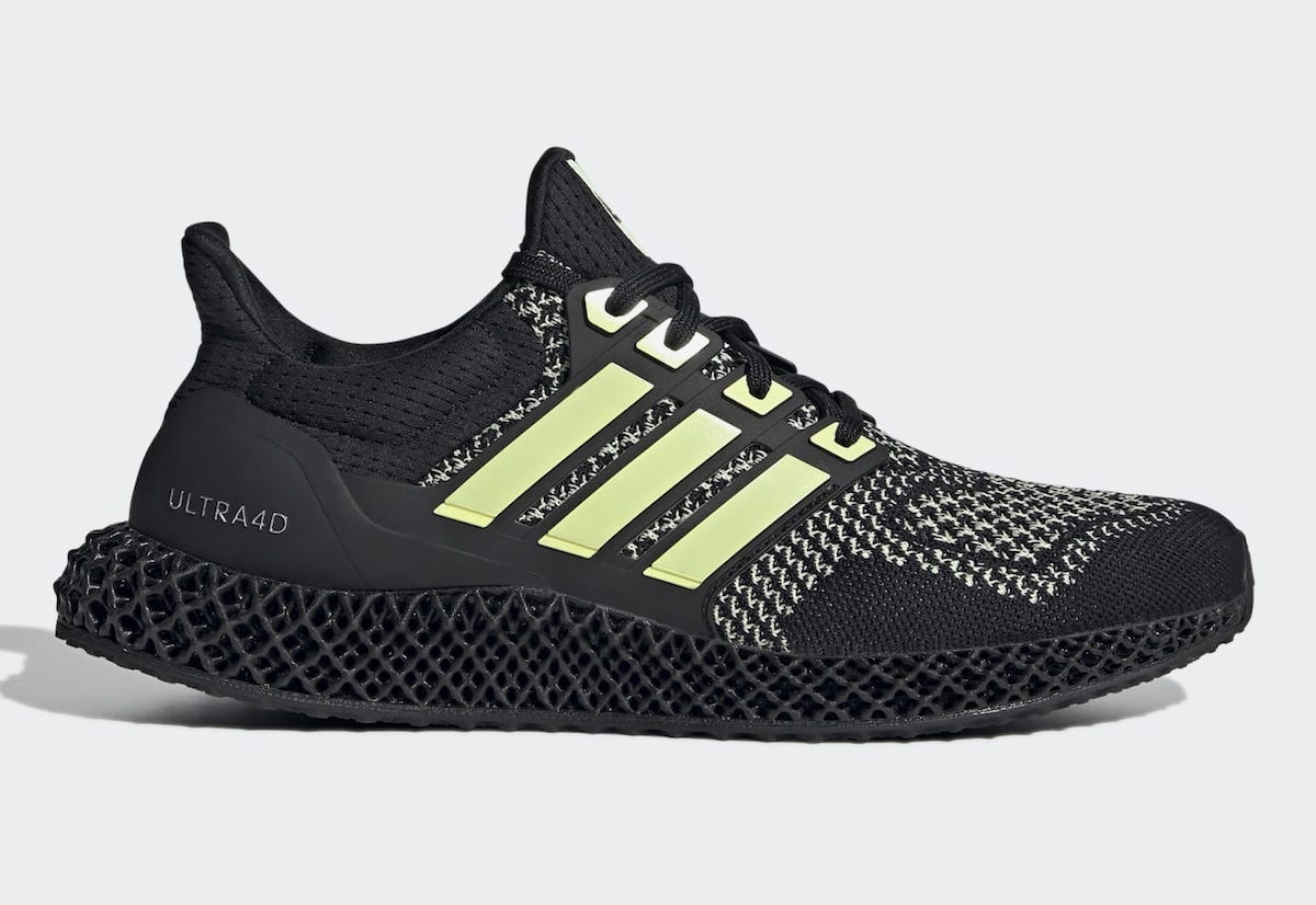 adidas,Ultra 4D,Black Lime,GZ4  亮骚青柠黑武士！全新配色 Ultra 4D 官图曝光！