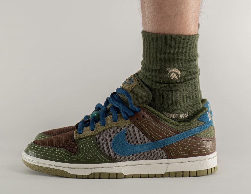 Nike,Dunk Low NH,Cacao Wow,DR0  「刺子绣」Dunk 上脚首次曝光！细节多到数不清！