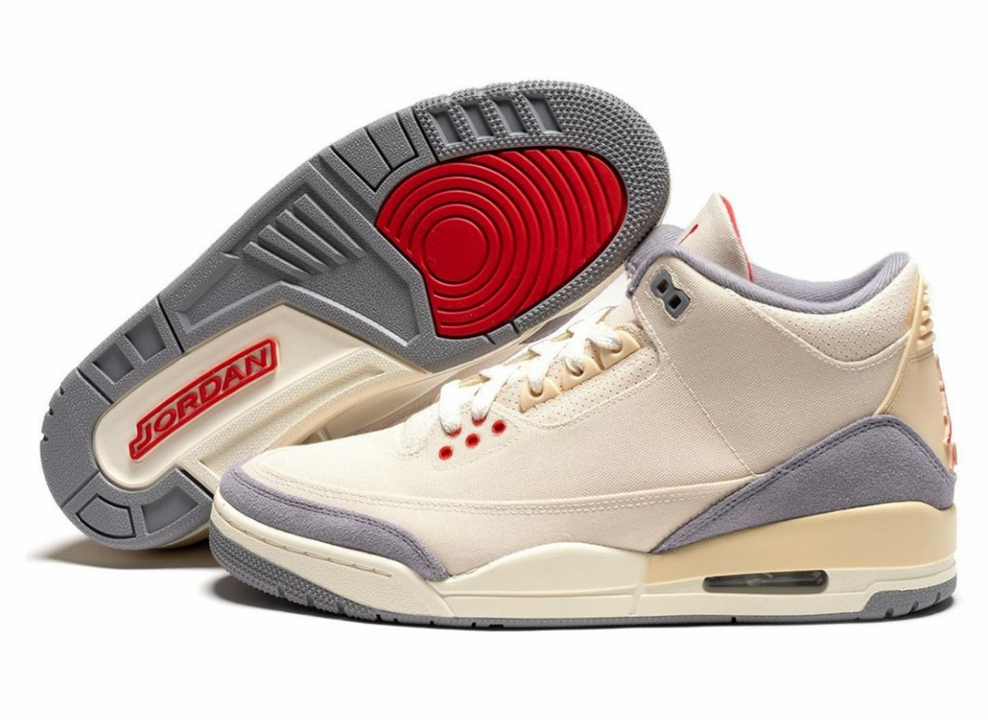 Air Jordan 3 WMNS,Atmosphere,C  颜值不输 Muslin ！「樱花粉爆裂纹」AJ3 实物曝光！