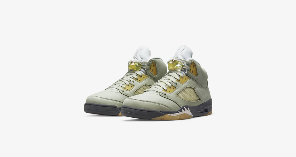 AJ,Air Jordan 5,Jade,DC7501-30  做旧效果拉满！「抹茶」AJ5 国区 SNKRS 明早发售！