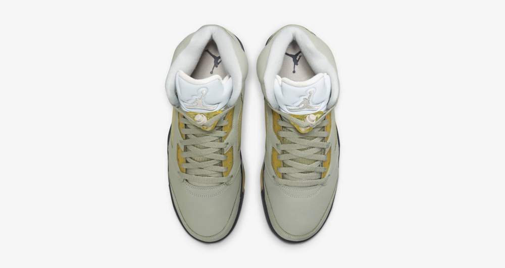 AJ,Air Jordan 5,Jade,DC7501-30  做旧效果拉满！「抹茶」AJ5 国区 SNKRS 明早发售！