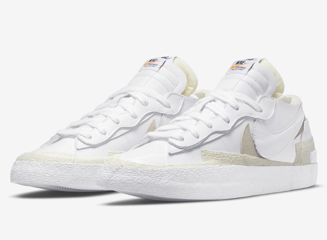 sacai,Nike Blazer Low,White Pa  黑白、纯白回来了！sacai x Nike 新联名本月发售！
