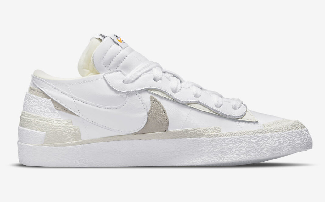 sacai,Nike Blazer Low,White Pa  黑白、纯白回来了！sacai x Nike 新联名本月发售！