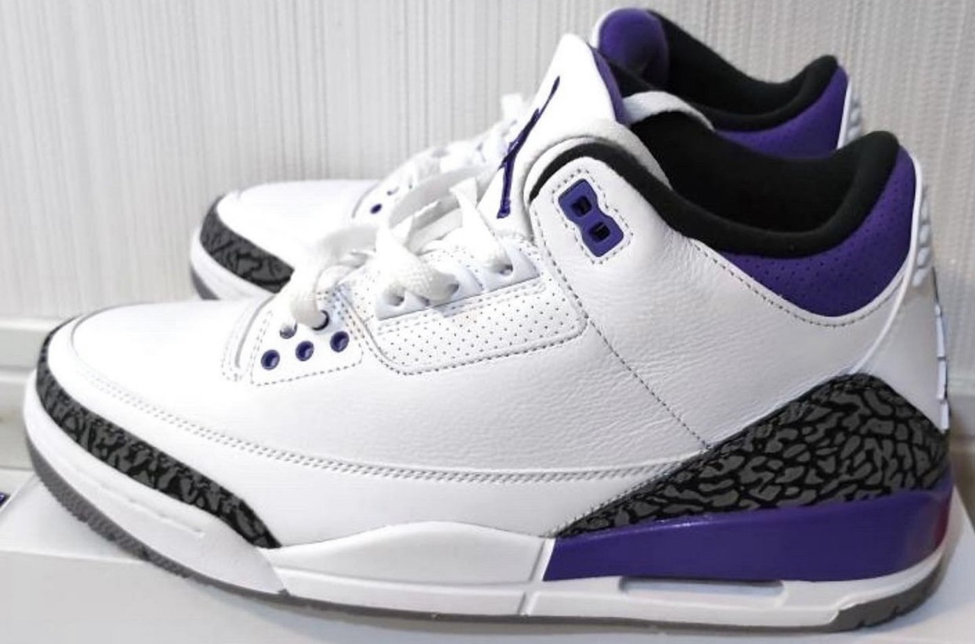 Air Jordan 3,Dark Iris,CT8532-  完整发售信息曝光！「白紫」AJ3 实物图终于释出！