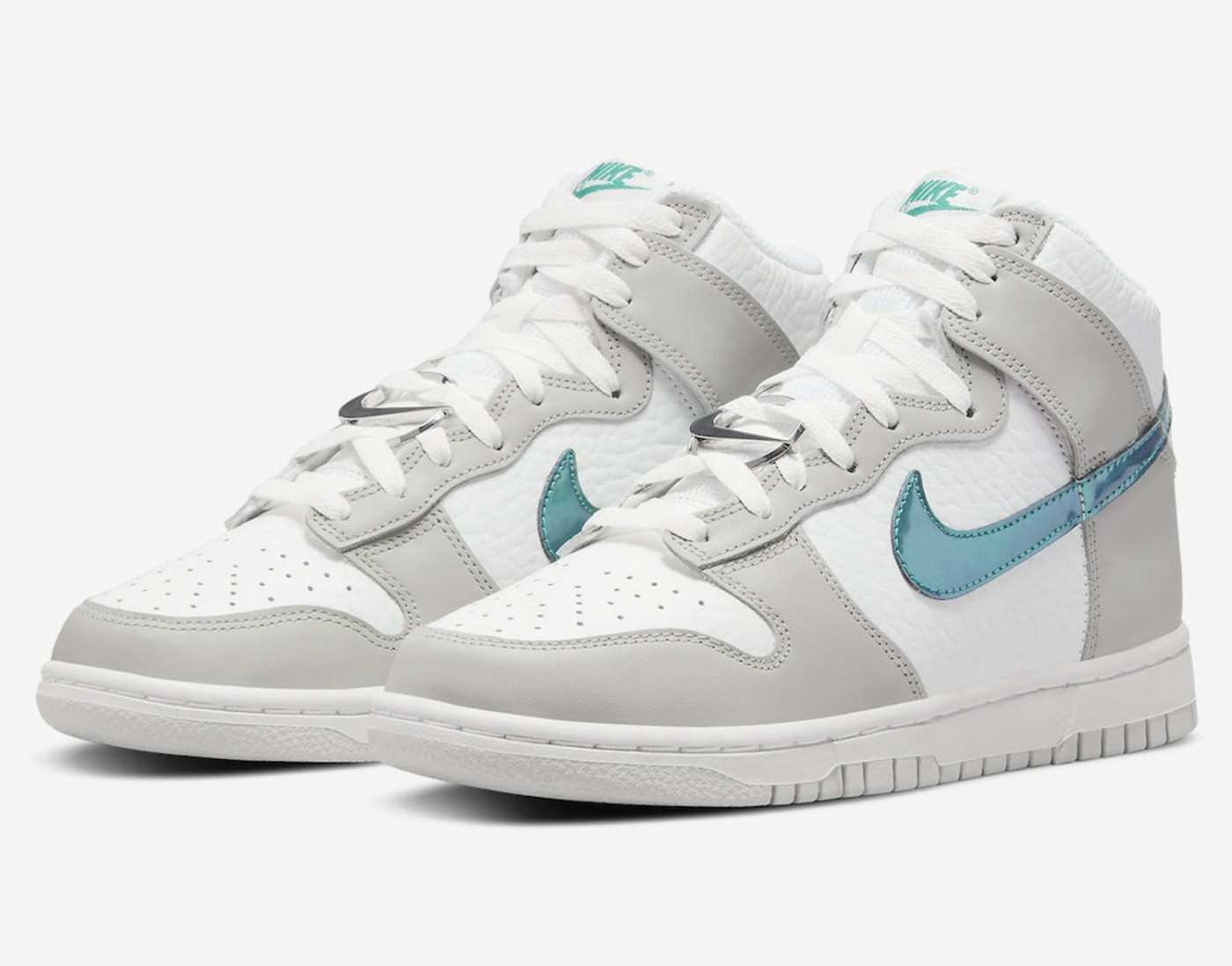 Nike,Dunk High WMNS,FLS,DR7855  电镀钩子太帅了！全新配色 Dunk Hi 官图曝光！