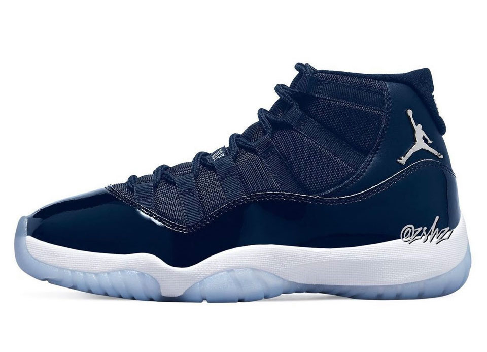Air Jordan 11 WMNS,AJ11,Midnig  年底还有一双 AJ11 要发售！渲染图首次曝光！