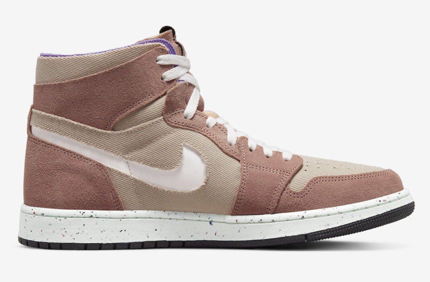 Nike,Air Jordan 1 CMFT,Fossil  麂皮质感不俗！全新配色 AJ1 CMFT 官图曝光！