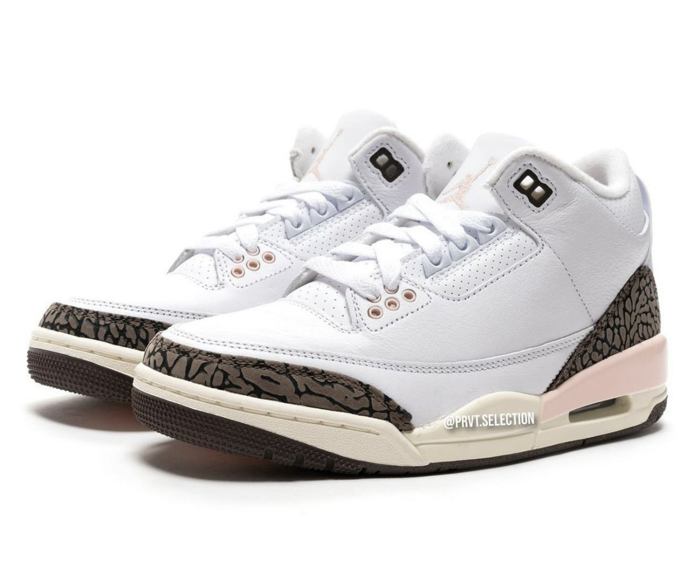 Air Jordan 3 WMNS,Atmosphere,C  「樱花粉」AJ3 实物曝光！春夏必入 +1！