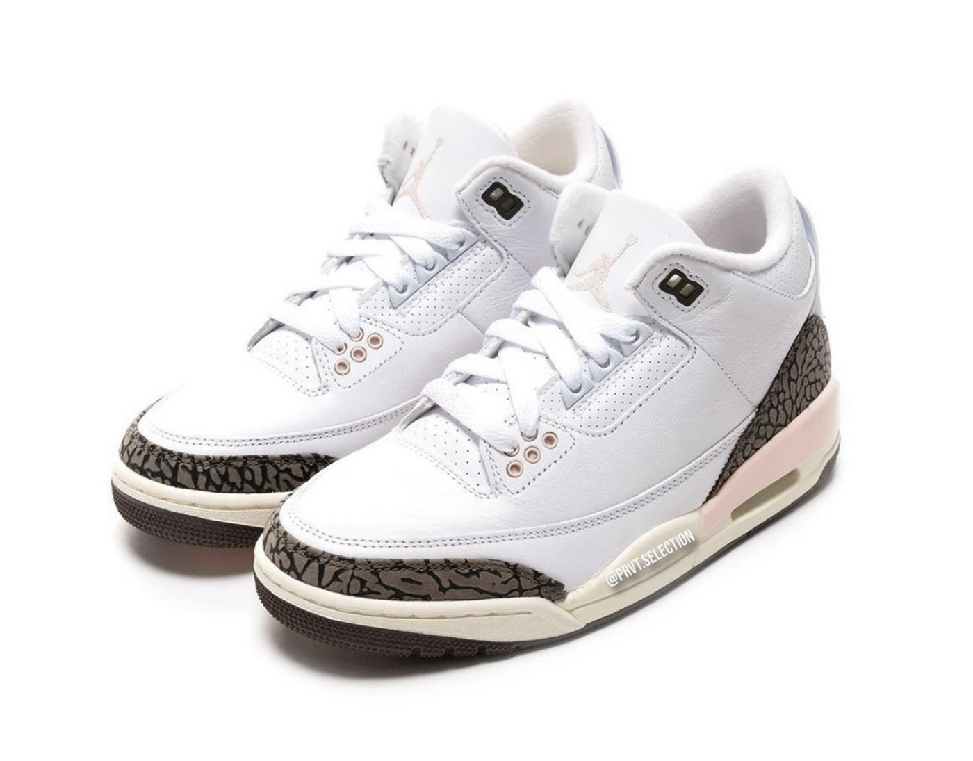 Air Jordan 3 WMNS,Atmosphere,C  「樱花粉」AJ3 实物曝光！春夏必入 +1！