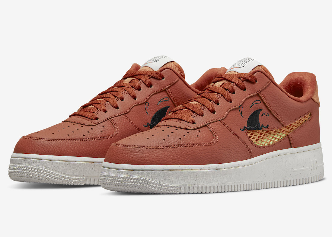 Nike,Air Force 1,Sun Club,DM01  鲨鱼鳍和织网镂空 Swoosh 超特别！AF1 全新夏日配色官图曝光！